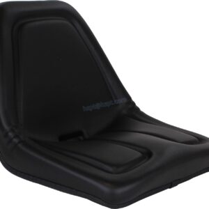Zbox Tractor Seat  TM333BL - High Back Black Vinyl Tractor Seat - Should Replace B1TM333BL N77508 - Also Fits John Deere - Bobcat - Case - Kubota