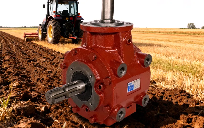 B313 kubota Tractor Parts Agriculture Tiller PTO Shaft Drive Bevel Gearbox Free wheel