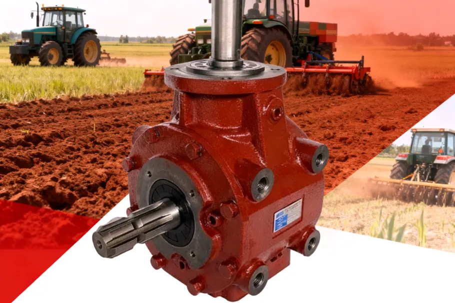 B313 kubota Tractor Parts Agriculture Tiller PTO Shaft Drive Bevel Gearbox Free wheel