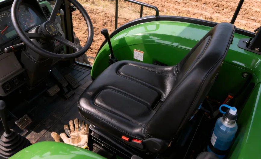 zbox tractor seat tm333bl - high back black vinyl tractor seat